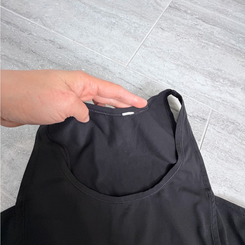 Lululemon Black Yoga Tank Open Lattice Back Athletic Top Women’s Size 6 - Picture 7 of 13